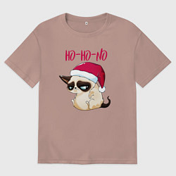 Мужская футболка оверсайз Ugly cat Ho-Ho-No