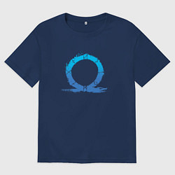 Мужская футболка оверсайз CBVDJK СИМВОЛ КРАТОСА, БОГ ВОЙНЫ