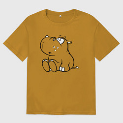 Мужская футболка оверсайз Бегемотик детский cotton theme