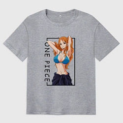 Мужская футболка оверсайз Нами Ван Пис