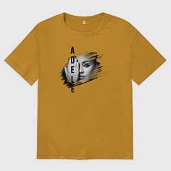 Мужская футболка оверсайз Adele лицо