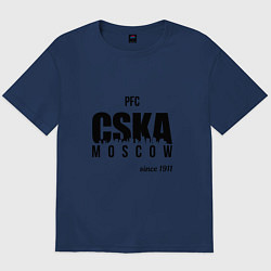 Футболка оверсайз мужская CSKA since 1911, цвет: тёмно-синий