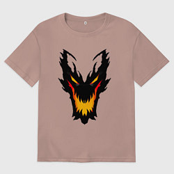 Мужская футболка оверсайз ЛИЦО SHADOW FIEND DOTA2