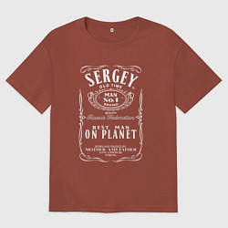 Мужская футболка оверсайз СЕРГЕЙ в стиле ДЖЕК ДЭНИЭЛС