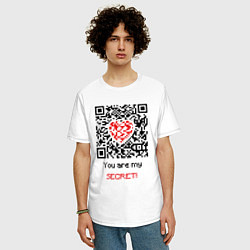 Футболка оверсайз мужская QR-Love, цвет: белый — фото 2