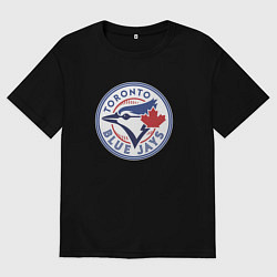Футболка оверсайз мужская Toronto Blue Jays, цвет: черный