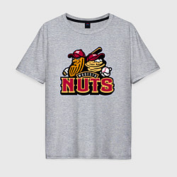 Футболка оверсайз мужская Modesto Nuts -baseball team, цвет: меланж
