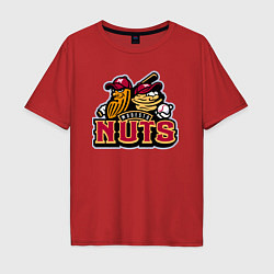 Футболка оверсайз мужская Modesto Nuts -baseball team, цвет: красный