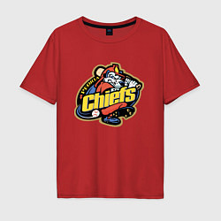 Футболка оверсайз мужская Peoria Chiefs - baseball team, цвет: красный