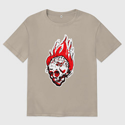 Мужская футболка оверсайз Критический бросок outline