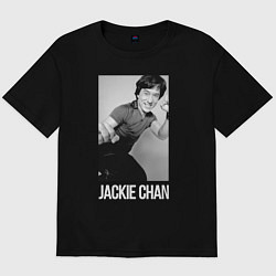 Футболка оверсайз мужская Jackie Chan!, цвет: черный