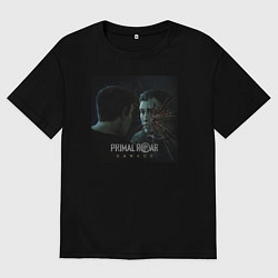 Футболка оверсайз мужская Damage, цвет: черный