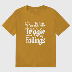 Мужская футболка оверсайз DARKEST DUNGEON LOGO WHITE