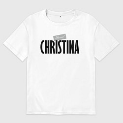 Футболка оверсайз мужская Unreal Christina, цвет: белый