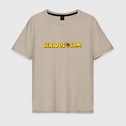 Мужская футболка оверсайз Logo Serious Sam