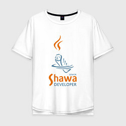 Футболка оверсайз мужская Senior Shawa Developer, цвет: белый