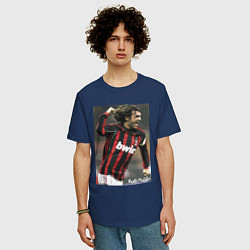 Футболка оверсайз мужская Paolo Cesare Maldini - Milan, цвет: тёмно-синий — фото 2