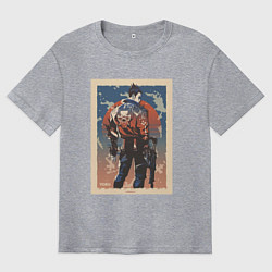 Футболка оверсайз мужская Yoru art, цвет: меланж