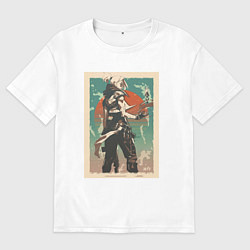 Футболка оверсайз мужская Jett art, цвет: белый