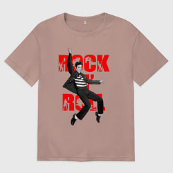 Мужская футболка оверсайз Rokc n roll king