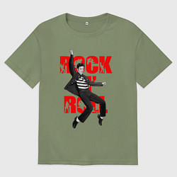 Мужская футболка оверсайз Rokc n roll king