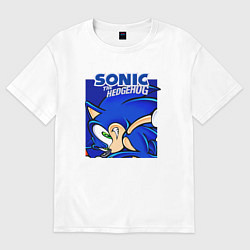 Футболка оверсайз мужская Sonic Adventure Sonic, цвет: белый