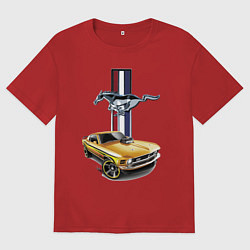 Мужская футболка оверсайз Mustang motorsport