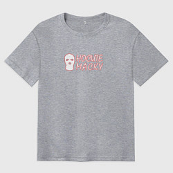 Футболка оверсайз мужская Носите маску Балаклава, цвет: меланж