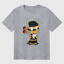 Мужская футболка оверсайз Shadow Shaman Chibi