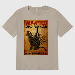 Мужская футболка оверсайз Разыскивается Кот