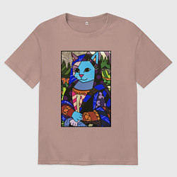 Мужская футболка оверсайз Ромеро Бритто Mona Cat