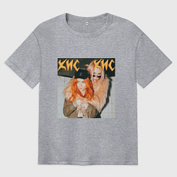 Мужская футболка оверсайз КИС-КИС Вайб