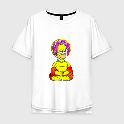 Мужская футболка оверсайз Гомер - бог пончиков