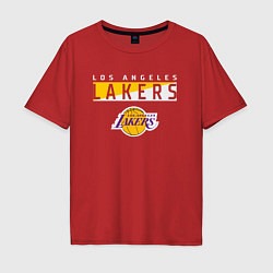 Мужская футболка оверсайз LA LAKERS NBA ЛЕЙКЕРС НБА