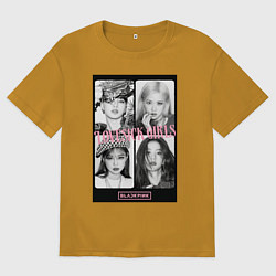 Мужская футболка оверсайз Blackpink K-pop