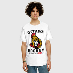 Футболка оверсайз мужская OTTAWA SENATORS ОТТАВА СЕНАТОРЗ, цвет: белый — фото 2