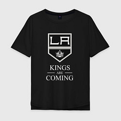 Футболка оверсайз мужская Los Angeles Kings, Лос Анджелес Кингз, цвет: черный