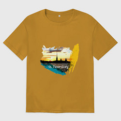Мужская футболка оверсайз Санкт-Петербург St Petersburg