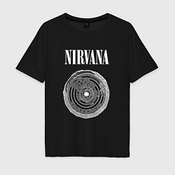 Футболка оверсайз мужская Nirvana Нирвана Круги ада, цвет: черный