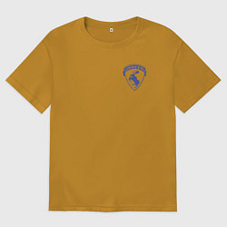 Футболка оверсайз мужская CLUB VOLVO, цвет: горчичный