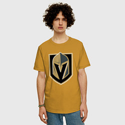 Футболка оверсайз мужская Vegas Golden Knights , Вегас Голден Найтс, цвет: горчичный — фото 2