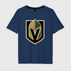 Футболка оверсайз мужская Vegas Golden Knights , Вегас Голден Найтс, цвет: тёмно-синий