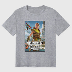 Мужская футболка оверсайз Horizon Запретный Запад