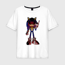 Мужская футболка оверсайз Sonic Exe Gesture