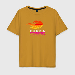 Футболка оверсайз мужская Forza Horizon 5 logo, цвет: горчичный
