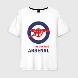 Футболка оверсайз мужская Arsenal The Gunners, цвет: белый