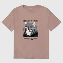 Мужская футболка оверсайз Волчица и пряности Spice and Wolf, Холо