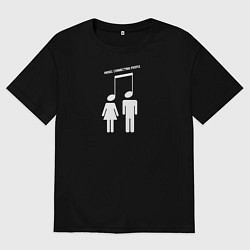 Мужская футболка оверсайз Music Connecting People