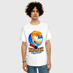 Футболка оверсайз мужская Веселый Rayman, цвет: белый — фото 2