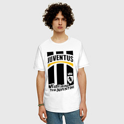 Футболка оверсайз мужская Juventus Ювентус, цвет: белый — фото 2